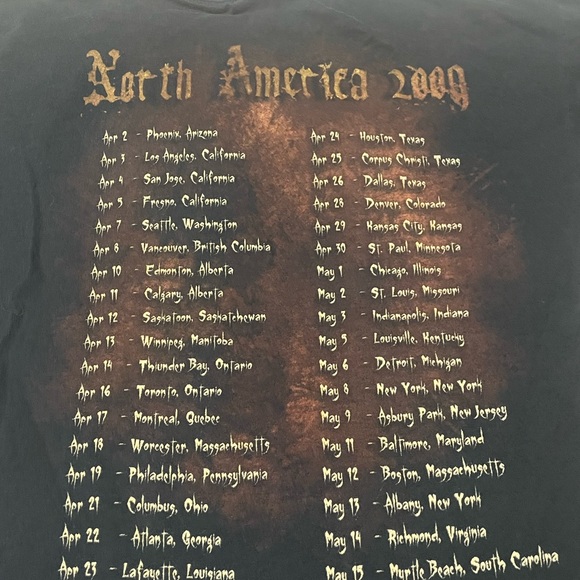 Lamb Of God 2009 Concert Shirt - Picture 3 of 3
